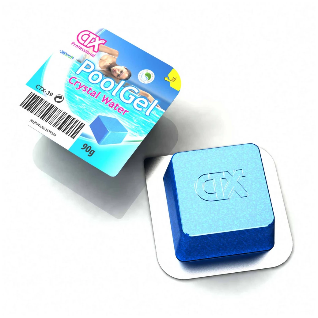 CTX PULIZIA PISCINA IGIENE ACQUA POOL GEL Cristal Water Flocculante Monodose 90g