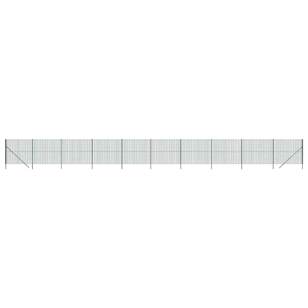 AX Recinzione Metallica 2x25m 13 Pali Garden Maglia7.5x5cm Filo1.9mm News 154062