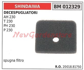 Filtro aria in spugna SHINDAIWA per decespugliatore AH 230 T 230 PH 230 012329