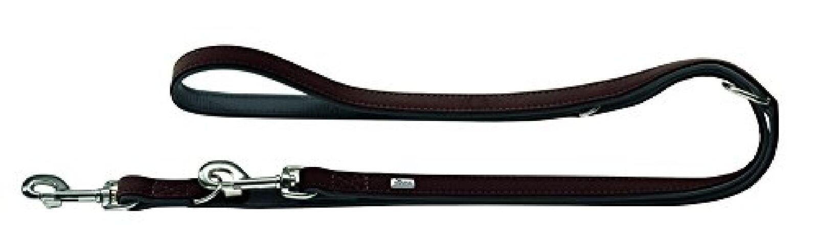 HUNTER Guinzaglio da Passeggio Regolabile Softie, 15/200marrone/nero, Salilpelle