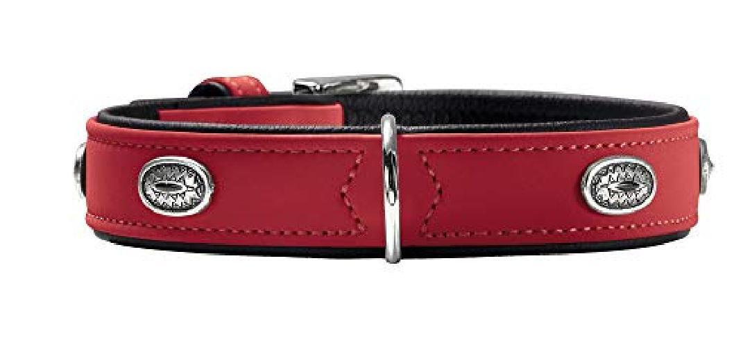 Collare Softie piedra, 45rosso/nero, Salilpelle