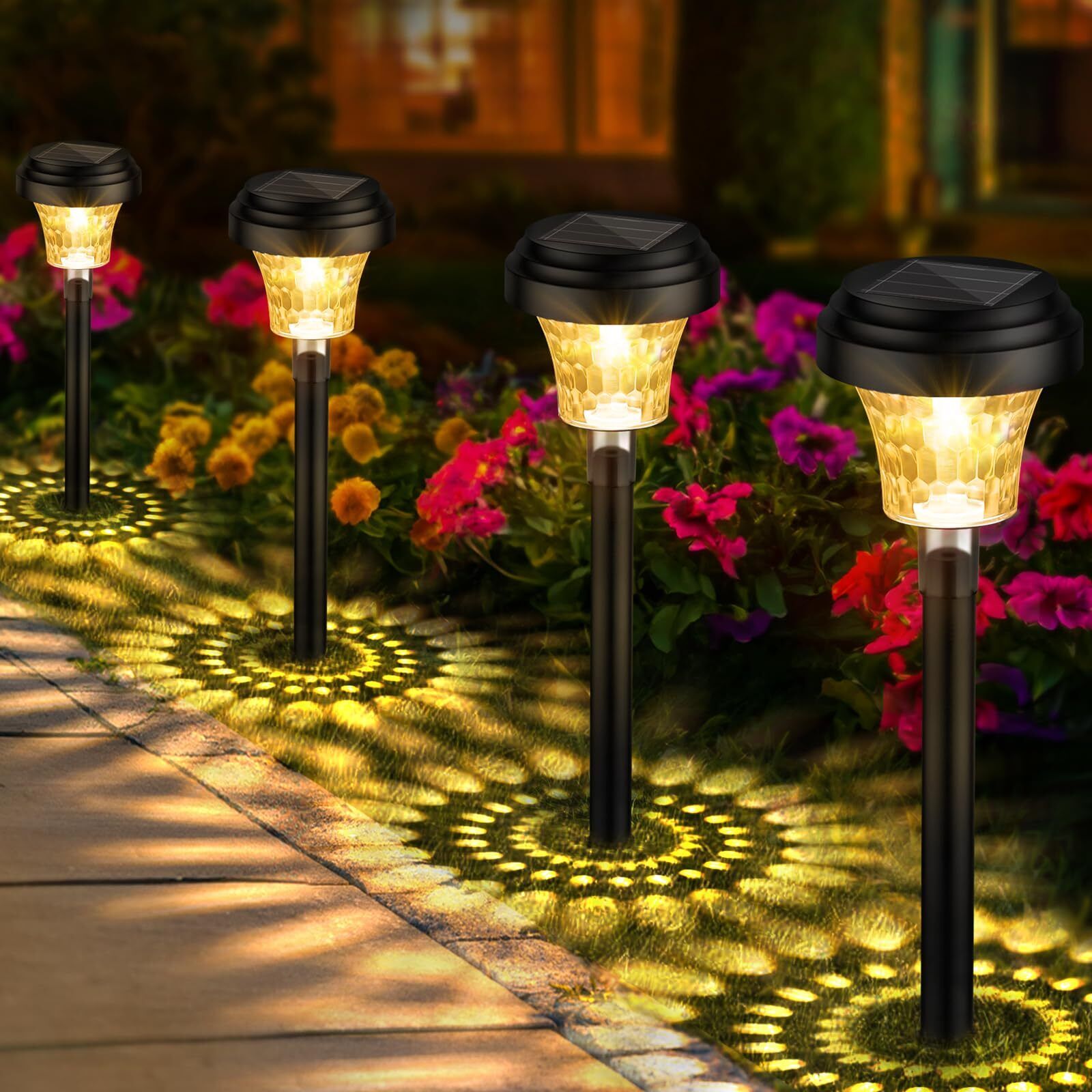 FOMYHEARD 8 Pezzi Luci da Esterno Giardino Solari, Lampade Solari da (n9K)