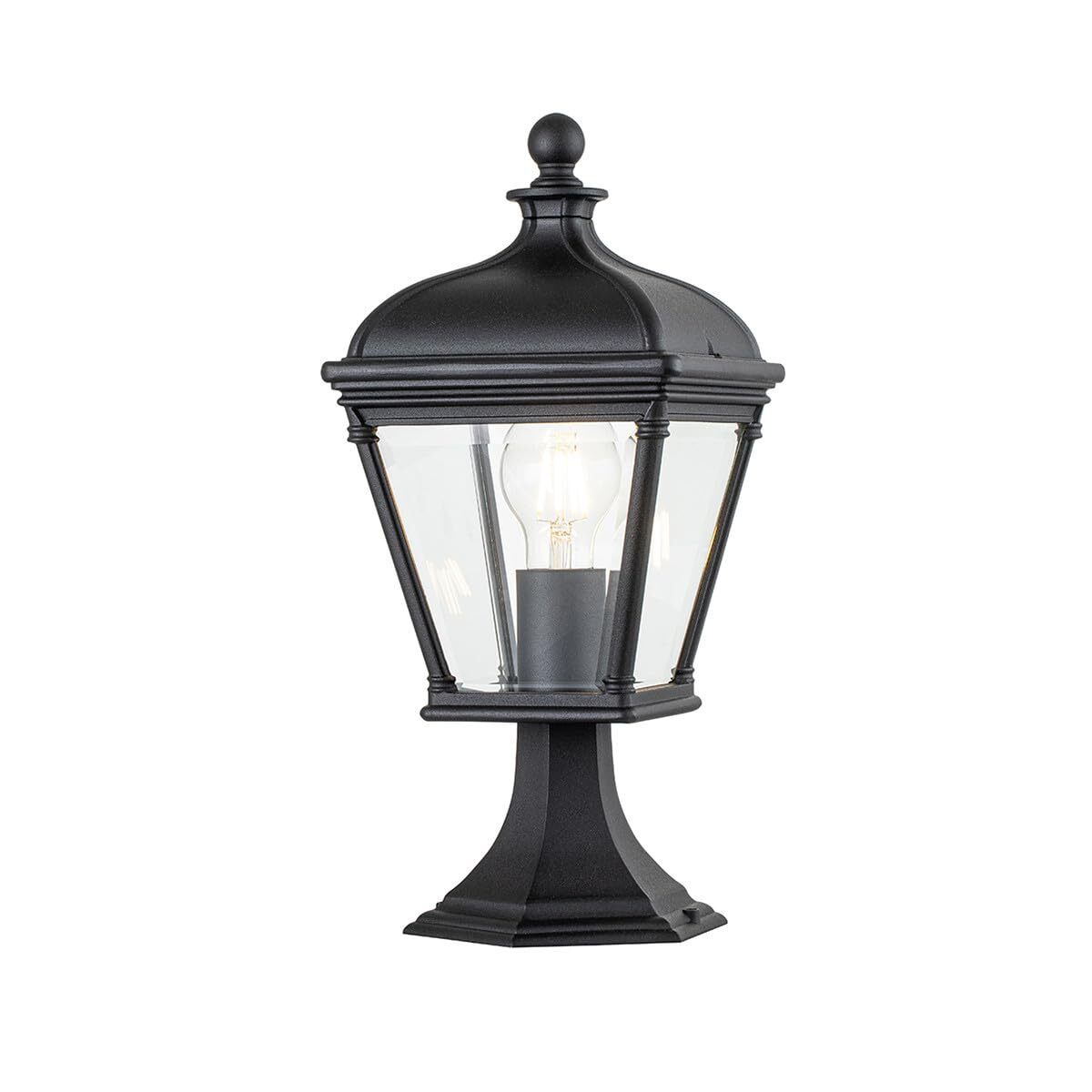 Elstead Bayview Lampada da esterno con piedistallo nero, IP44 (j5p)