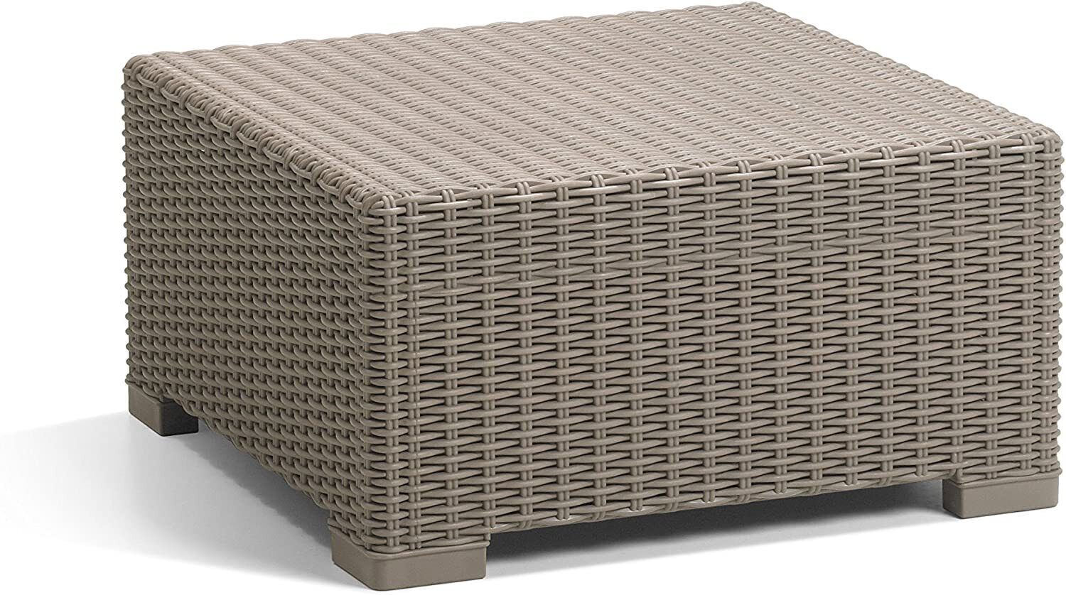 TAVOLO KETER CALIFORNIA DA ESTERNO IN RATTAN CAPPUCCINO 68X69XH35 CM (38667)