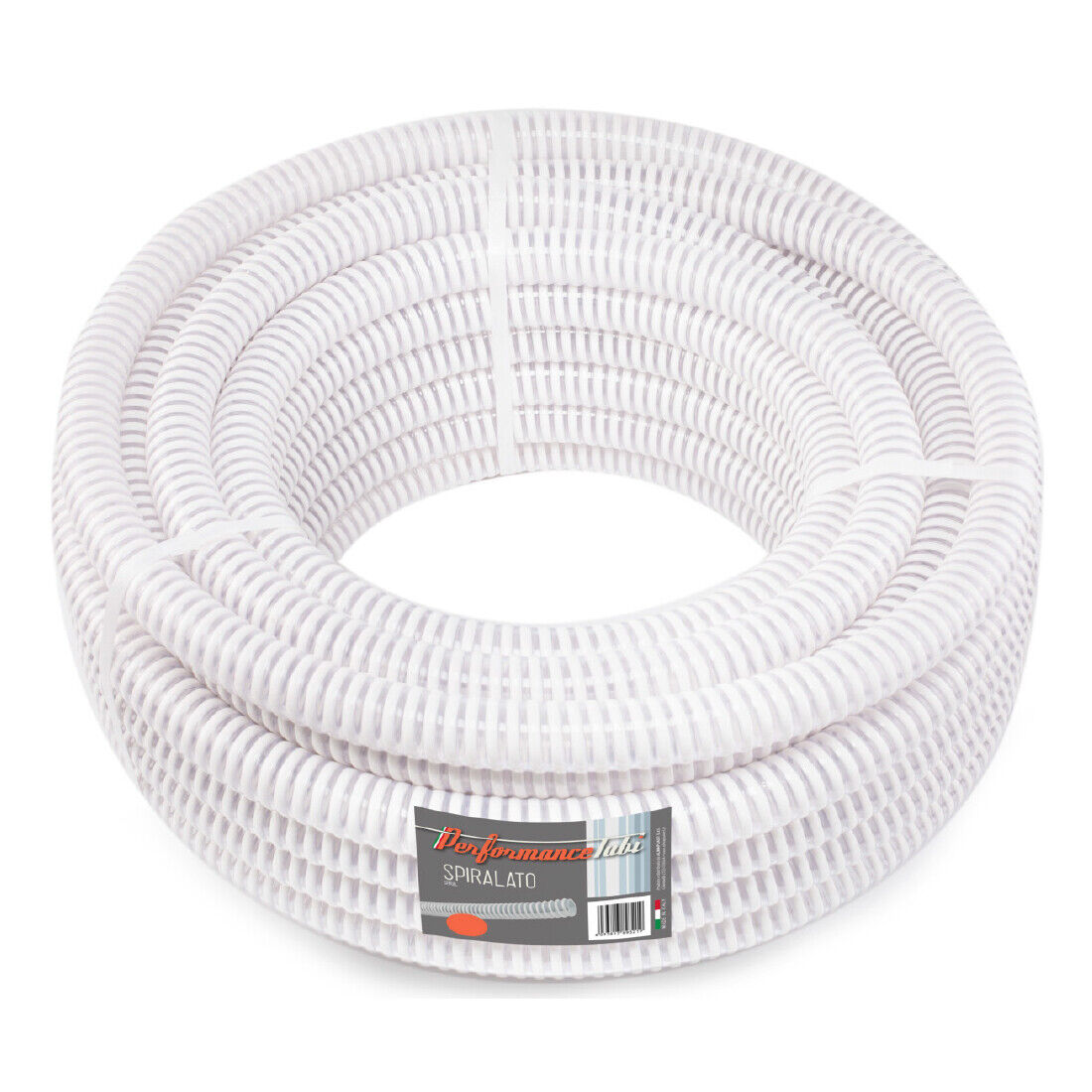 Tubo spiralato in PVC per uso alimentare 25MT - Diametro 50mm interno