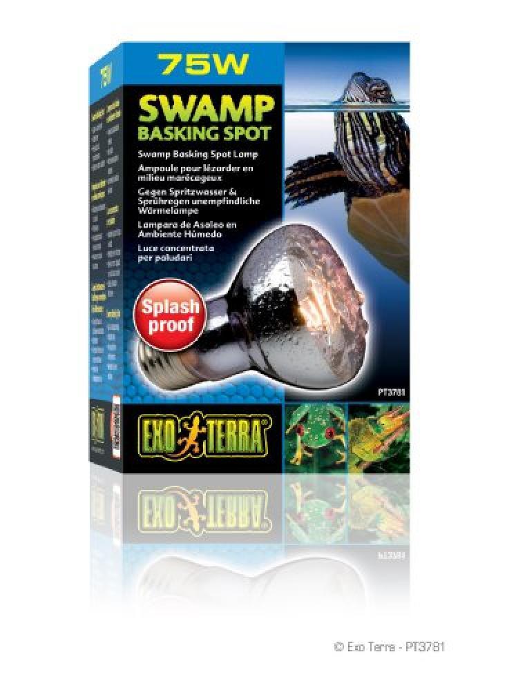 (TG. 75 Watt) Exo Terra Swamp Basking Spot Bulb, 75 Watt - NUOVO