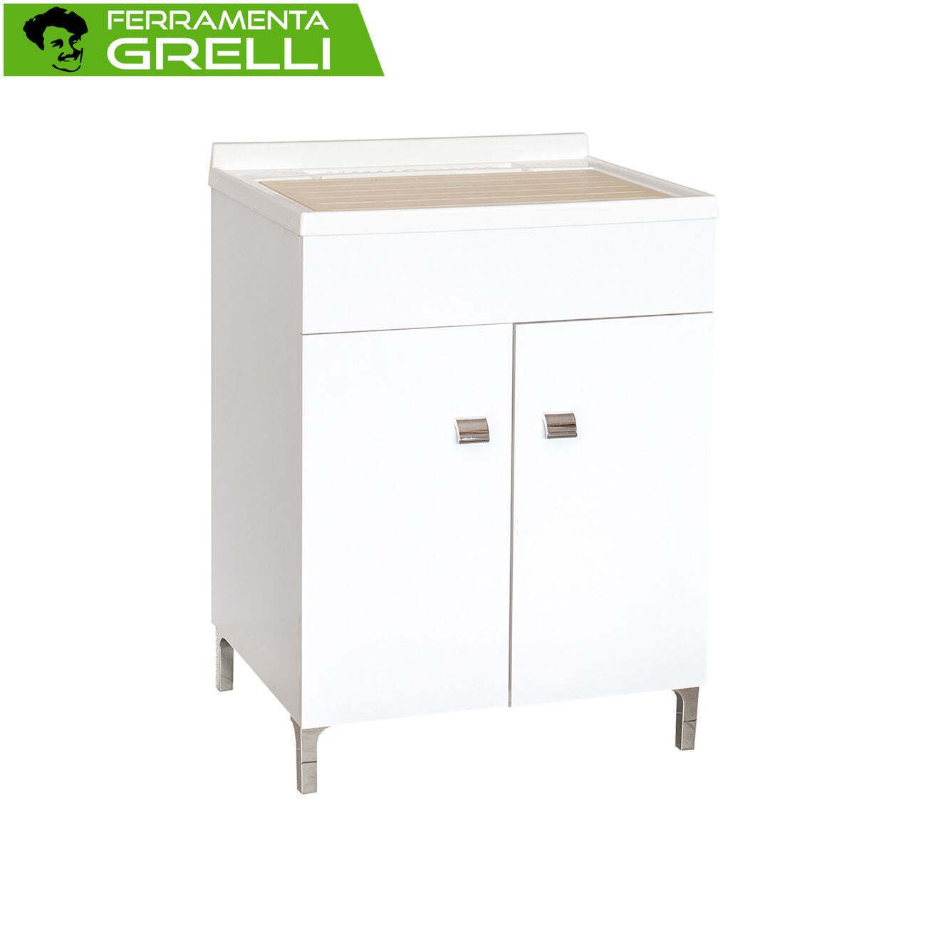 MOBILE LAVATOIO 'DANA' cm 60 x 50 x h84 • laccato bianco