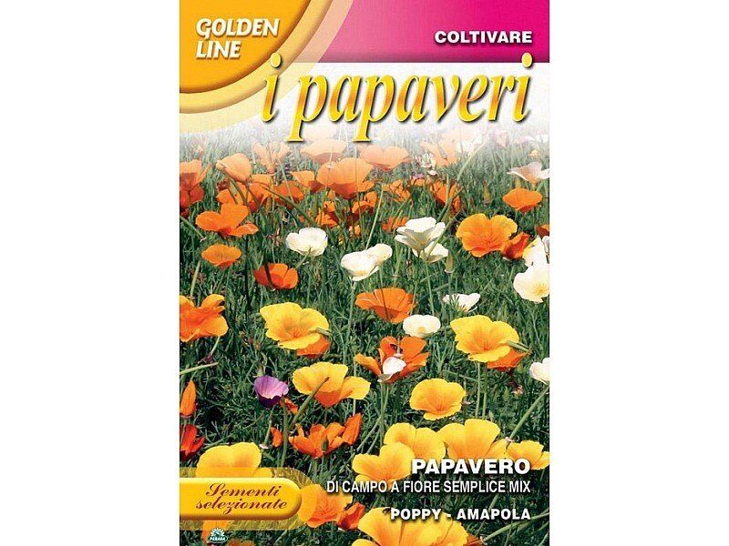 SEMENTI DI PAPAVERO DA CAMPO MIX orto giardino semi seeds fiori