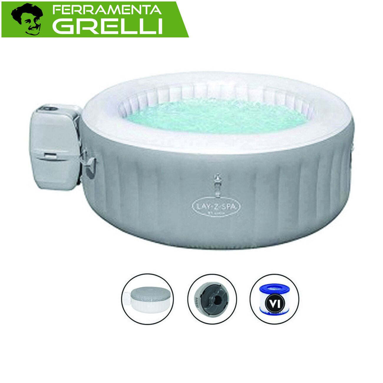PISCINA IDROMASSAGGIO LAY-Z SPA ST.LUCIA AIRJET CM.170X66H.