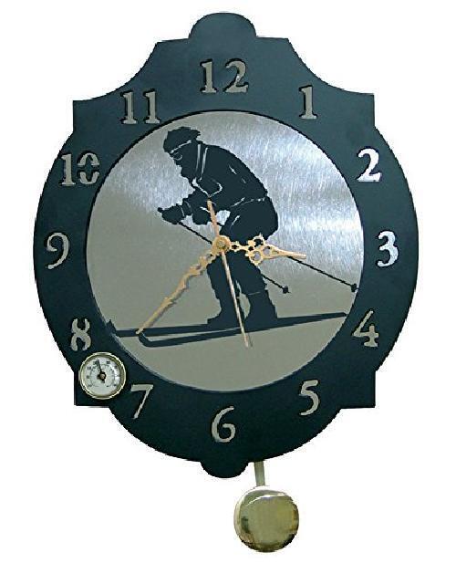 Imex la Volpe 11343-Orologio Spugna con sciatore in Discesa, 374 x 312 mm