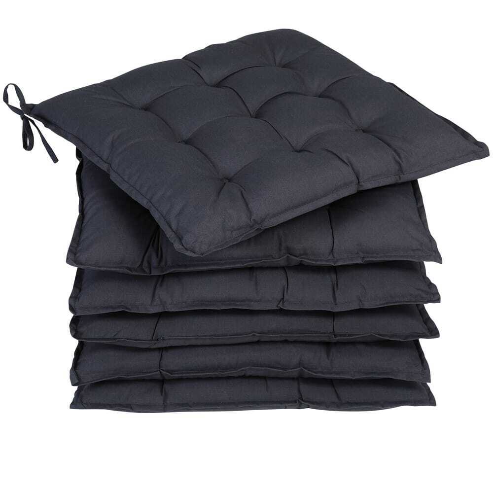 Sitzkissen 6er-Set Cosy Anthrazit