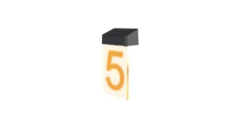 OPASOLAR Targhetta solare con numero civico per porta, targhetta, (L9g)