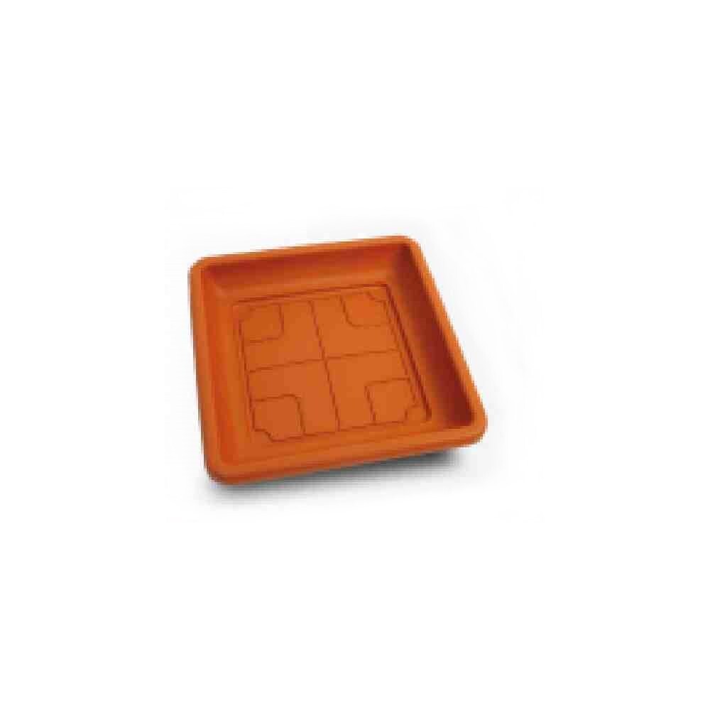 Sottovaso Quadrato 20 X 20 X 3 Cm Terracotta Duplast 8024007007901