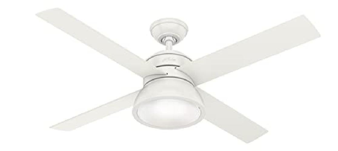 HUNTER FAN Ceiling Fan Loki 132 cm Indoor, with light and Handheld remote, Fresh