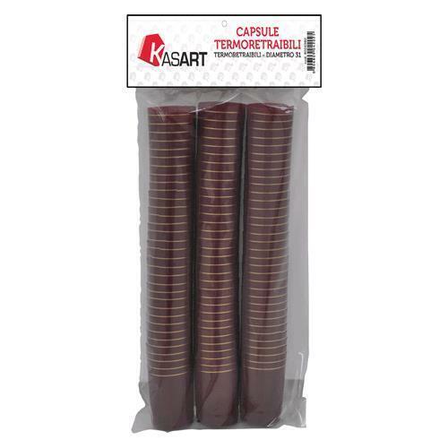 Capsule Termoretraibili Per Bottiglie Spumante Bordeaux - Ø 33 X  H 55 Mm