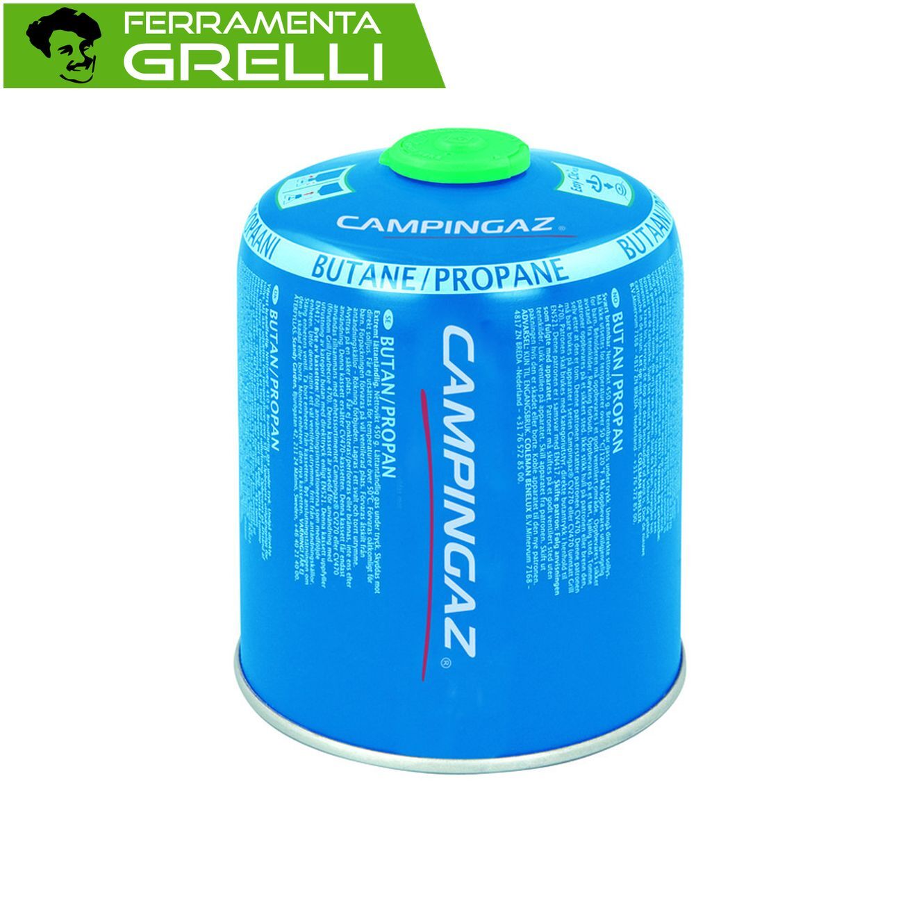 BOMBOLETTA CARTUCCIA GAS CON VALVOLA CV 470 PLUS GR.450