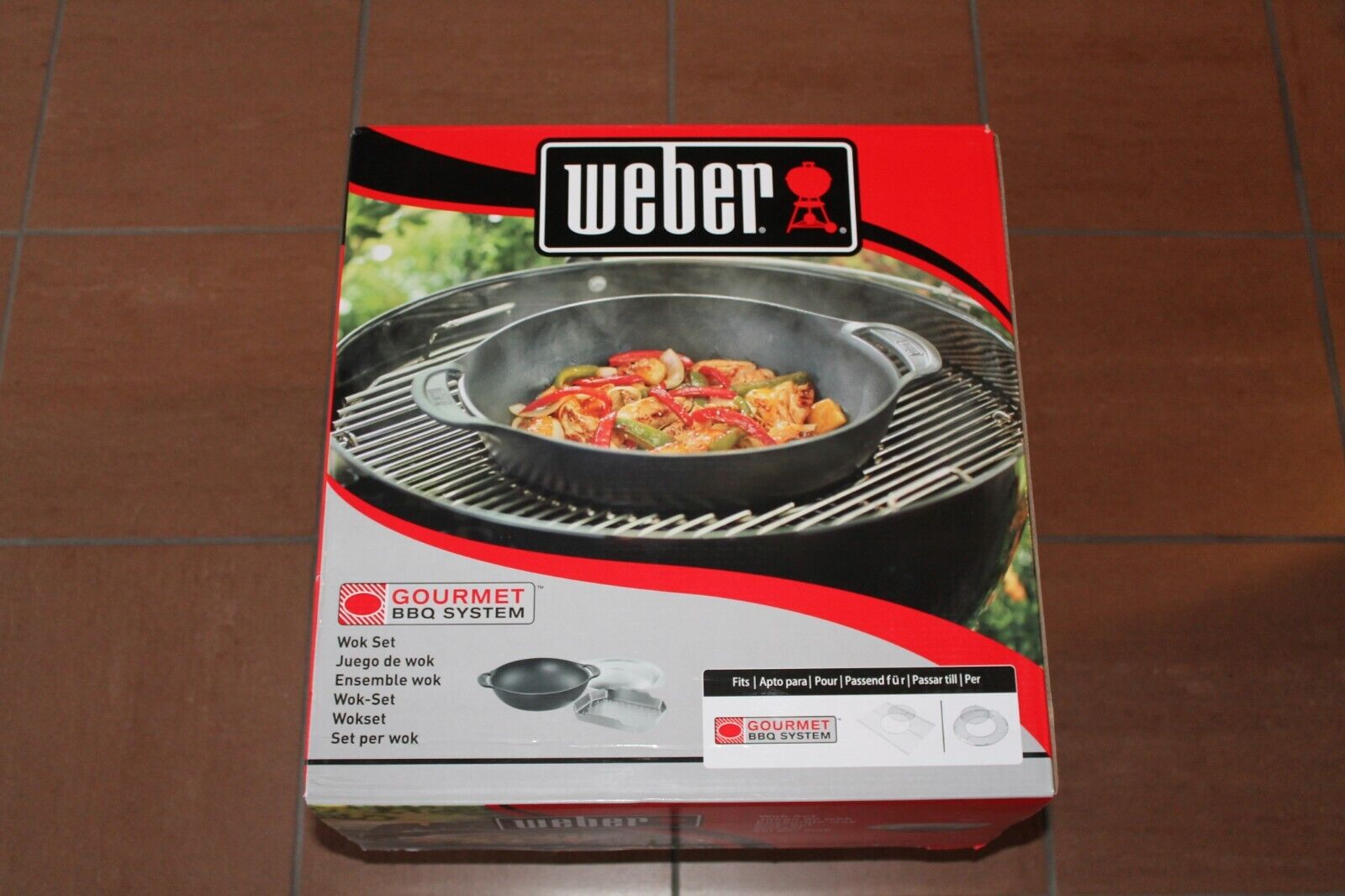 Weber 8856 Wok Cottura a Vapore Barbecue Gourmet BBQ GBS NUOVO