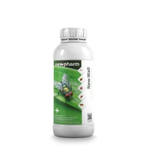 Newpharm New-Wall Insetticida E Acaricida Cipermetrina 92% Tetrametrina 95% 1 Lt