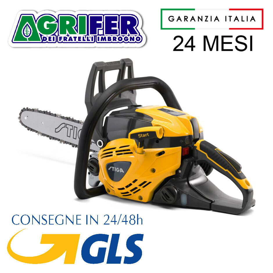 Motosega Stiga SP 386 motore a scoppio 2 tempi - moto sega - barra da 35cm