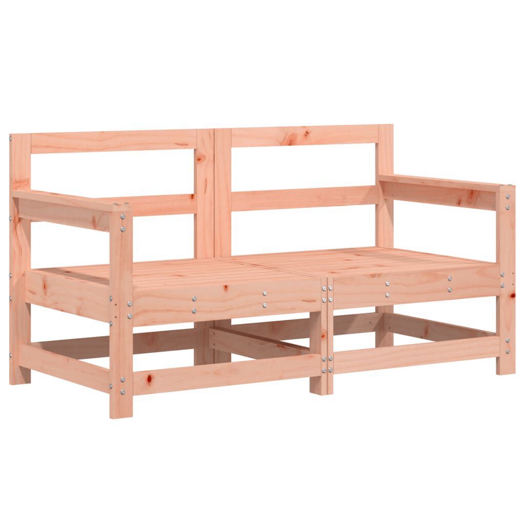 AX 2 Divani Modulari 62x66x70.5cm Terrazza Giardino Marrone Doghe Patio + 825511