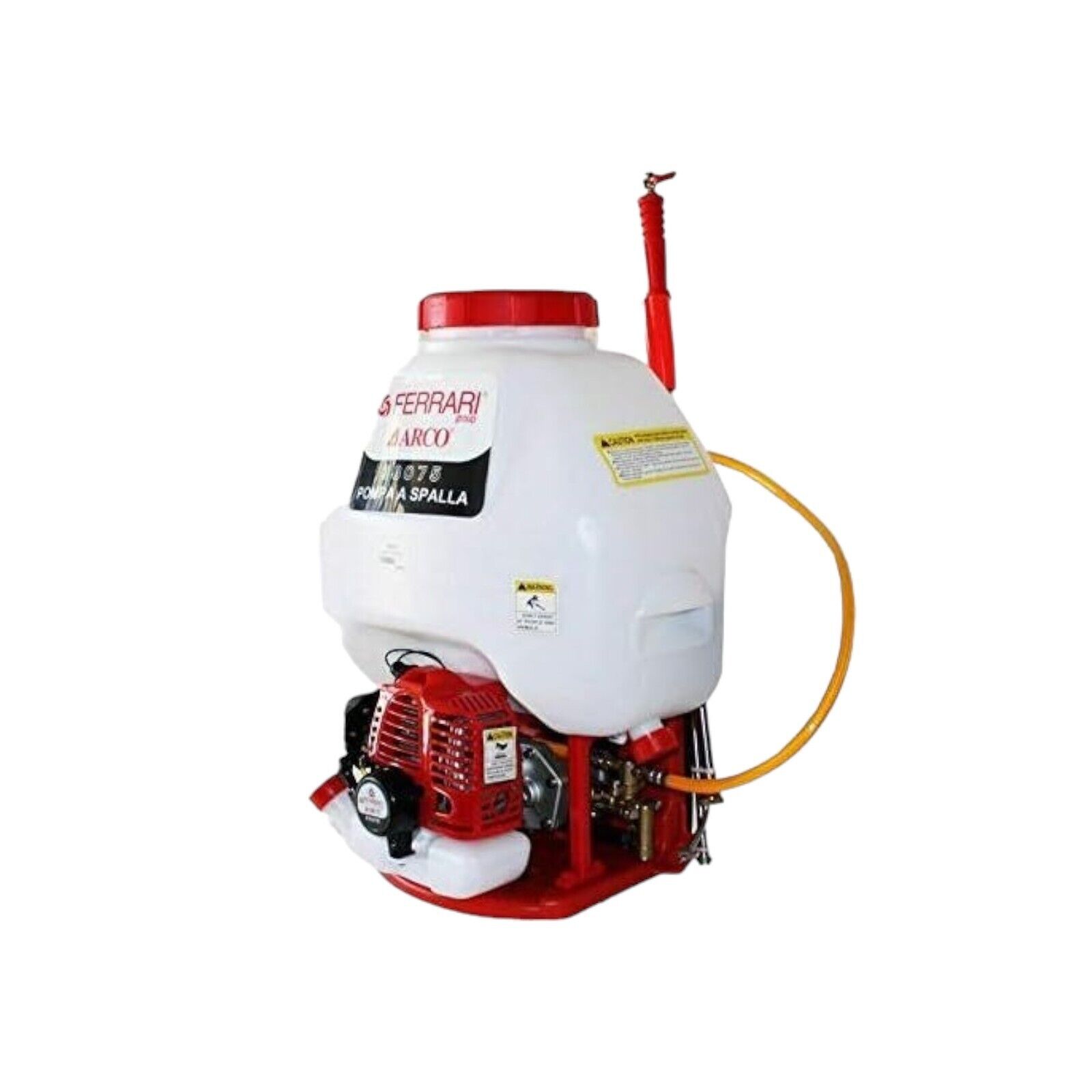 MOTOPOMPA POMPA A SPALLA IRRORATRICE FERRARI A SCOPPIO 2 TEMPI 25 LT MAX 40 BAR