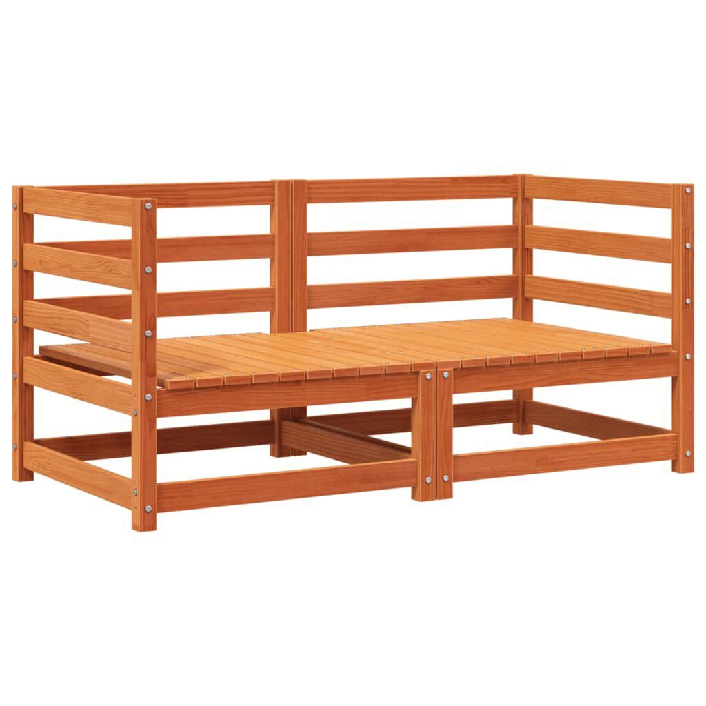 AX 2 Divani Modulari Singoli Rustico Marrone Cera Giardino 70x70x67cm New 837911