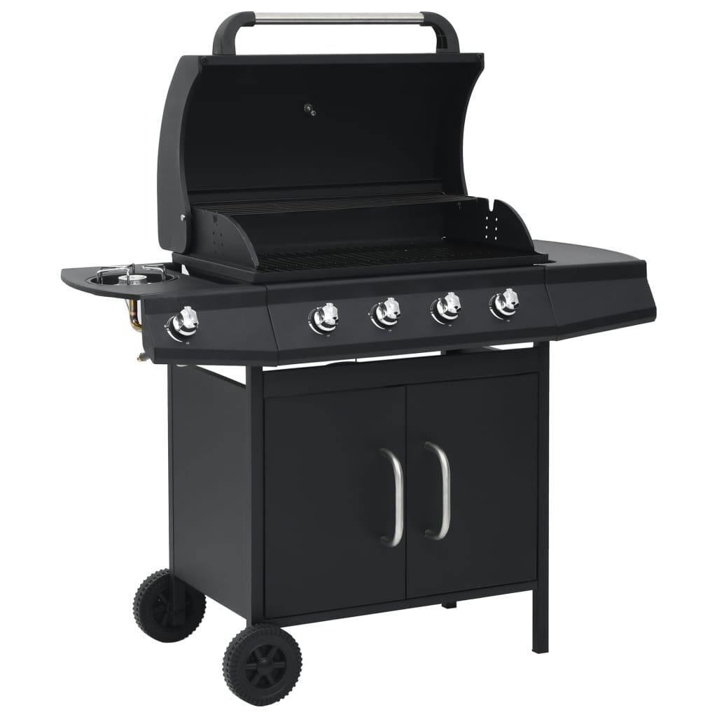 AX Barbecue Griglia LPG Butano Propano 121.5x55x107cm Fornello Termometro 310105