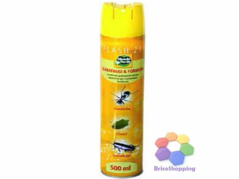 Spray Insetticida Formiche E Scarafaggi 500ml Blatte Insetti Zanza Raus Flash 23