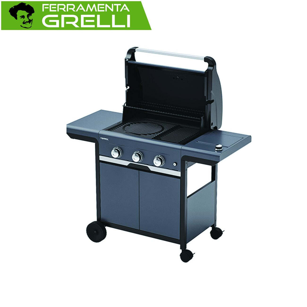 BARBECUE GAS 3 FUOCHI + FORNELLO CM.62,5X40 "SELECT 3 EXS"