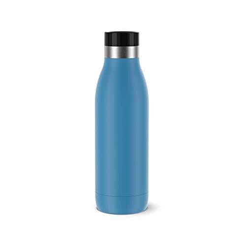 Emsa Botella Bludrop Basic N31103, 0,5 litros, 100 % hermética, cierre Quick Pre