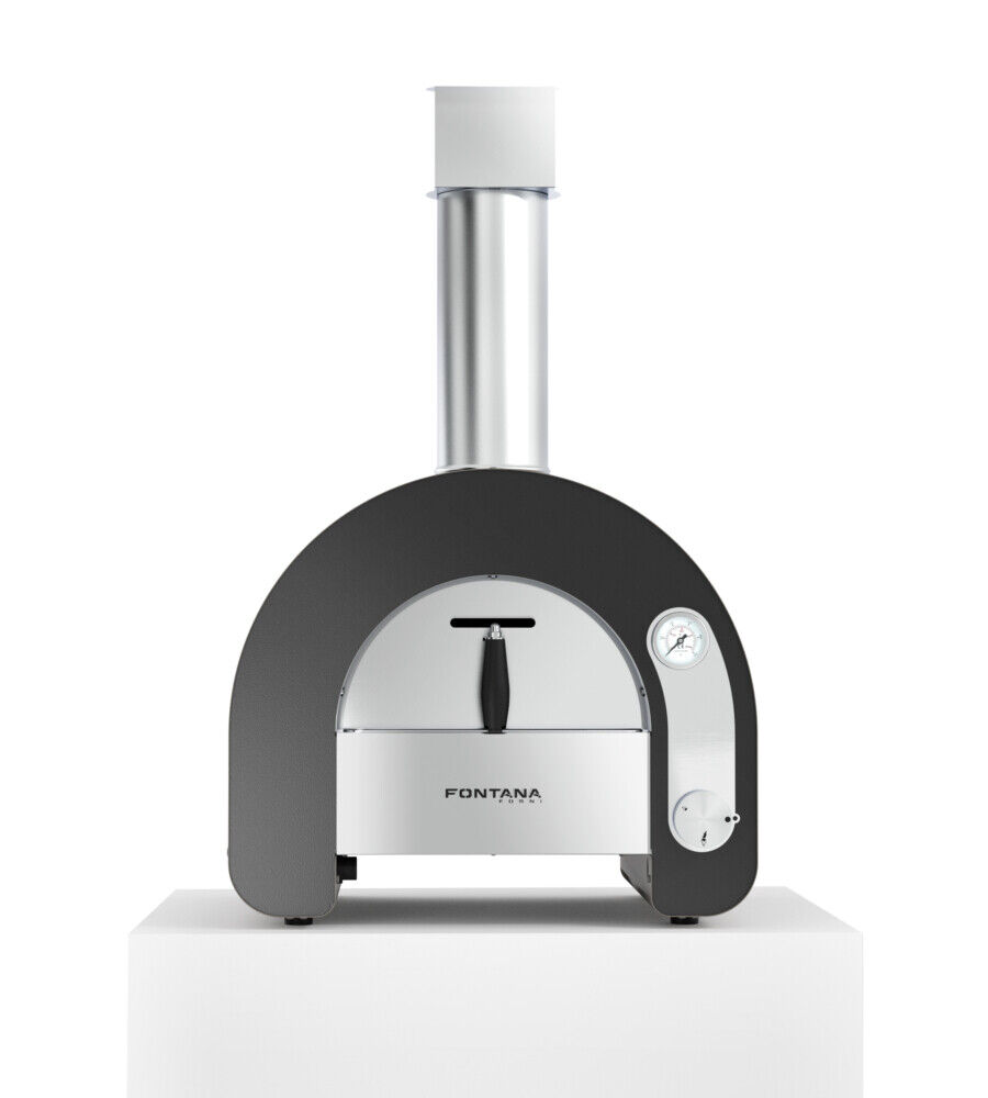 FORNO PIZZA A GAS FONTANA "MAESTRO 40" COLORE ANTRACITE 1 PIZZA