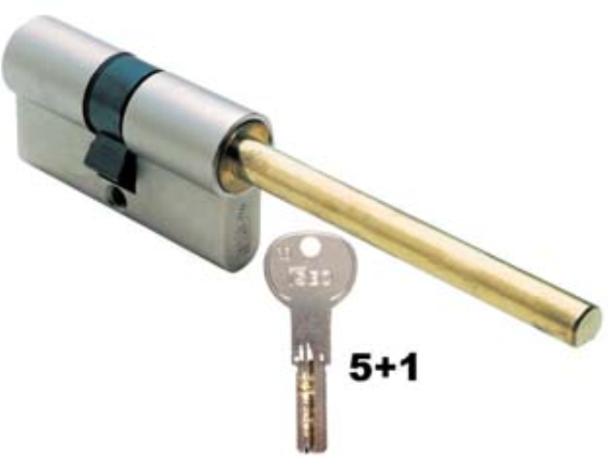 Cilindro infilare profilo europeo "r6 plus" per pomolo 82r66 - mm.60 centrato (3