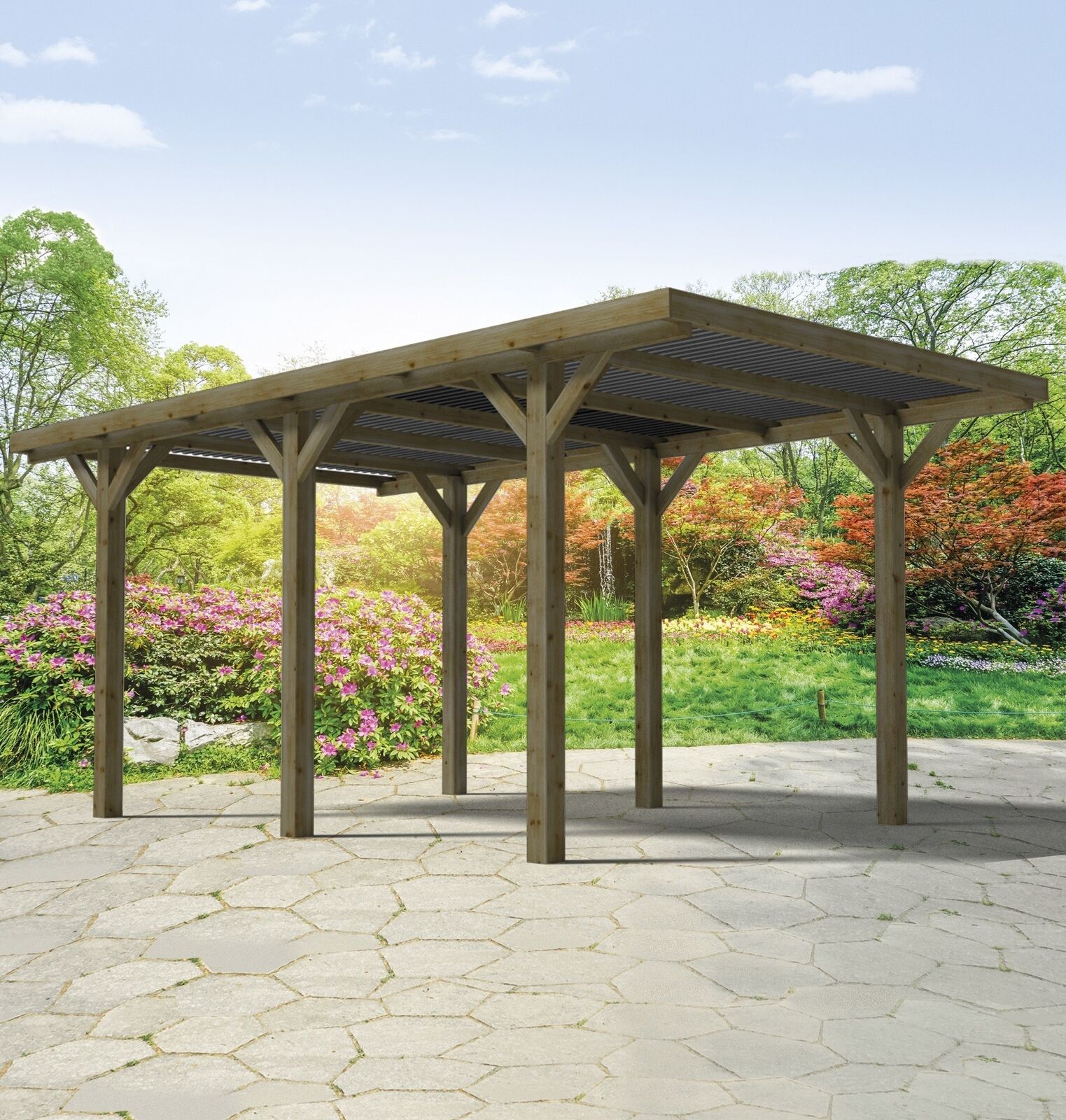 Carport Singolo Senza Copertura