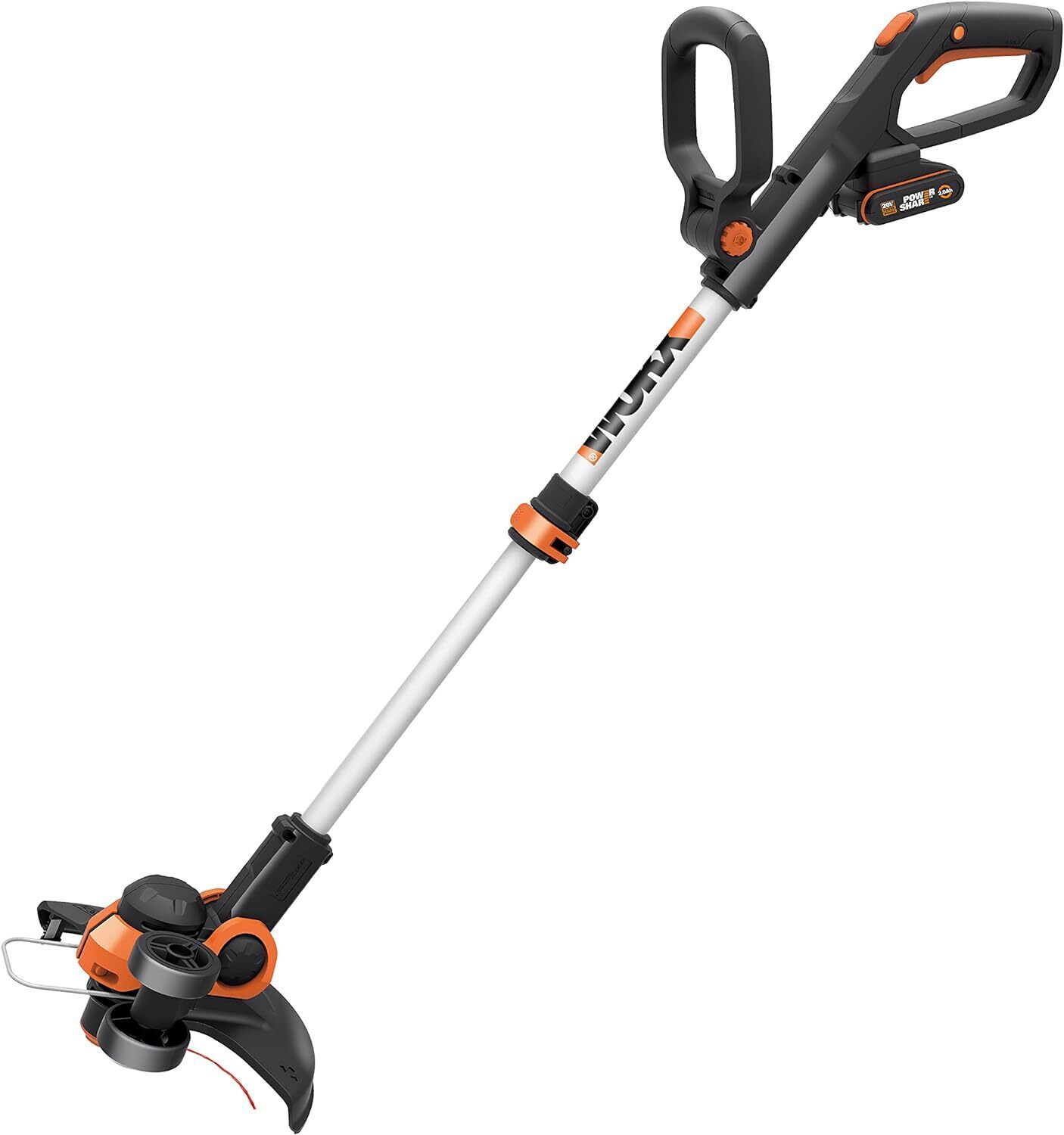Worx WG163E.1 Decespugliatore Tagliabordi a Batteria 20V, stelo in Alluminio...
