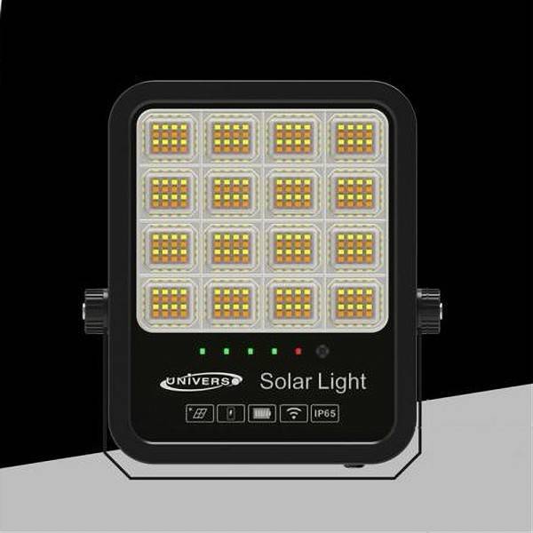 Faro Led Proiettore 200w Ip65 Cct 3in1 Con Pannello Solare Telecomando Ry-200w-3