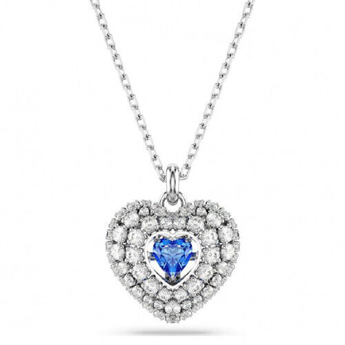 SWAROVSKI PENDENTE HYPERBOLA HEART BLU 5680403