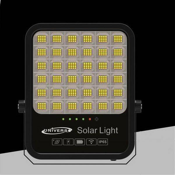 Faro Led Proiettore 400w Ip65 Cct 3in1 Con Pannello Solare Telecomando Ry-400w-3