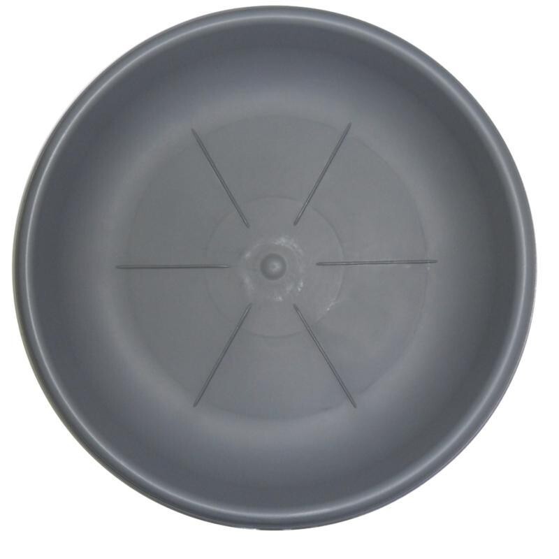 BAMA SOTTOVASO IN PLASTICA ROTONDO 35 CM IN COLORE GRIGIO