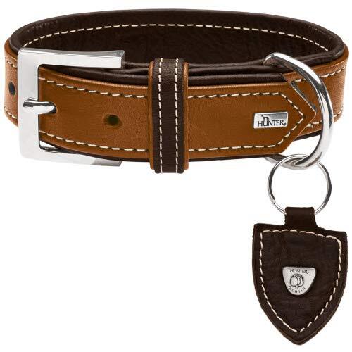 HUNTER Collare Tara Numero 45 Juchten in pelle, cognac/marrone scuro