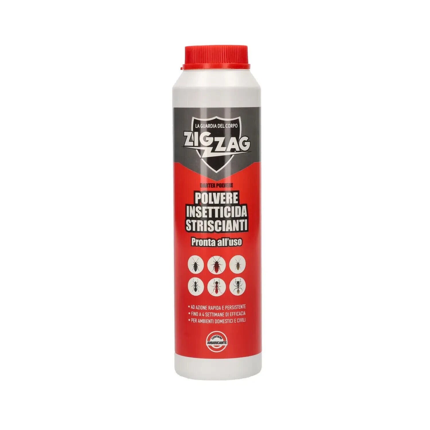 POLVERE INSETTICIDA FORMICHE SCARAFAGGI E INSETTI STRISCIANTI 250GR. ZIGZAG