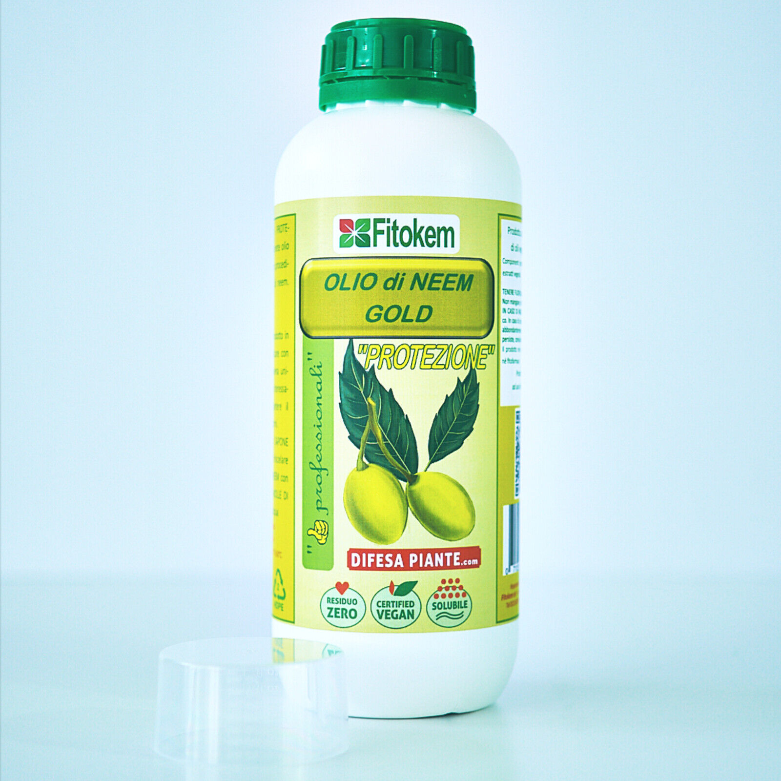 Fitokem - Olio di Neem GOLD 1LT - Potenziato con ZEOLITE e CHABASITE