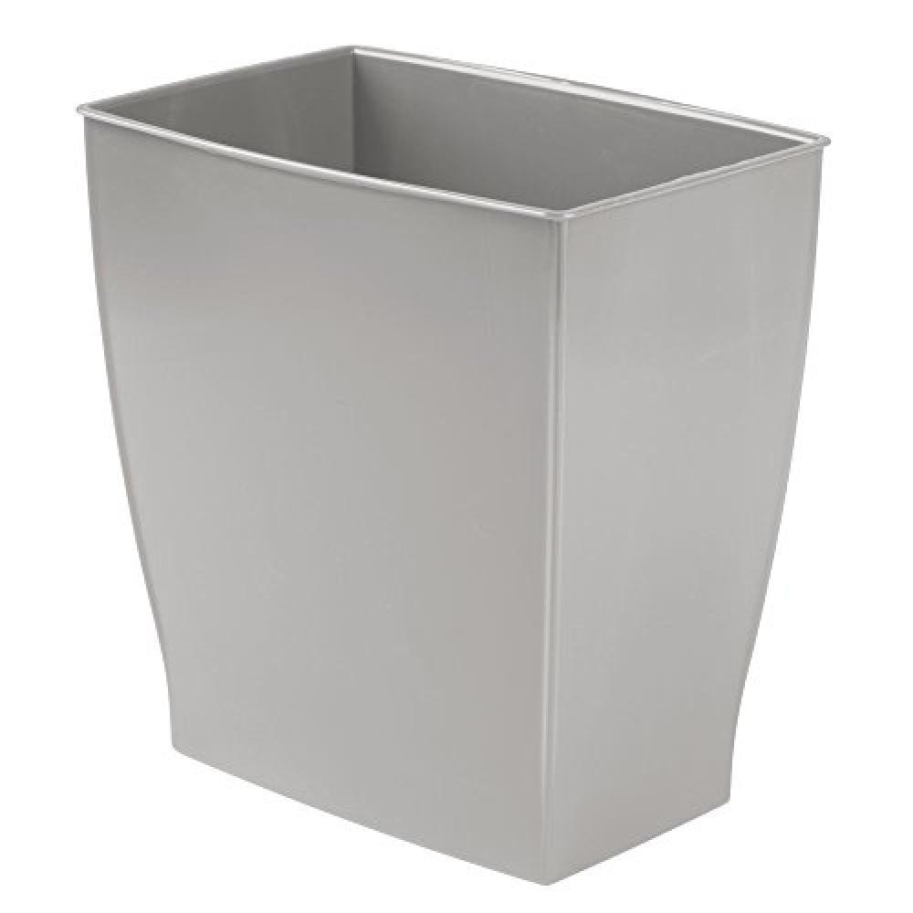 (TG. Grigio) InterDesign 11 Litre Spa Rectangular Can, Gray, Grigio - NUOVO