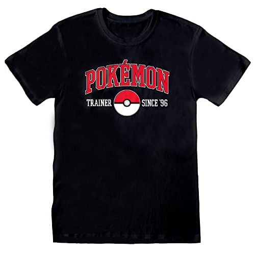 Pokemon Since 96 T-Shirt, Nero, Xl Uomo