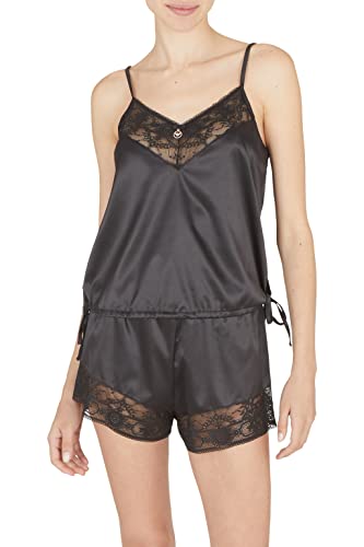 Emporio Armani Women'S Bridal Pajama Set Pantaloncini, Nero, M Donna