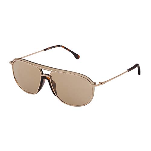 Lozza Maya Bay Short Sleeve Classic Fit Shirt Sunglasses, Cranberry, Rose Gold/Green Baby Boys