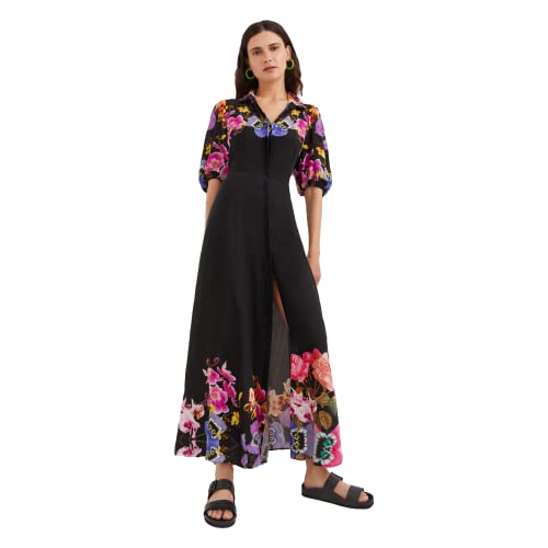 Desigual Vest_Grenoble Vestito Casual, Black, Xs Da Donna
