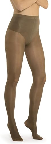 Solidea Collant 140 Den Camel A Maglia Liscia Naomi 140 Sheer Calze A Compressione Graduata 18/21 Mmhg Art. 0131A4 Tg. S