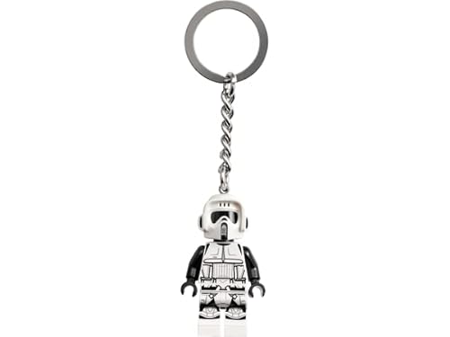 Lego Star Wars Scout Trooper Minifigure Portachiavi 854246, Bianco, S