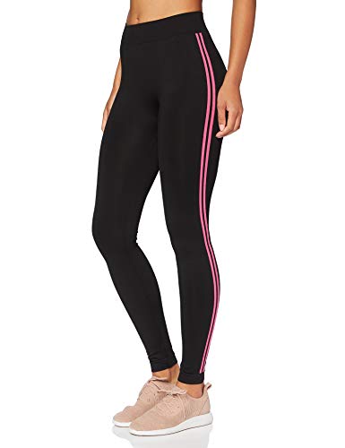 Golden Lady Leggings Play Leggings Sportivi, Donna, Multicolore (Nero/Fucsia Brillante K92A), 42 (Taglia Produttore:S/M)