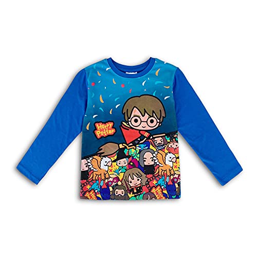 Maglietta Maniche Lunghe Bambino Ufficiale Harry Potter Hogwarts Originale 4441